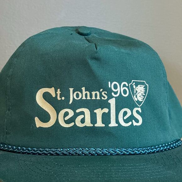 Vintage St. John's Searles 96 Catholic Church MN Green Trucker Snapback Hat - Picture 2 of 7